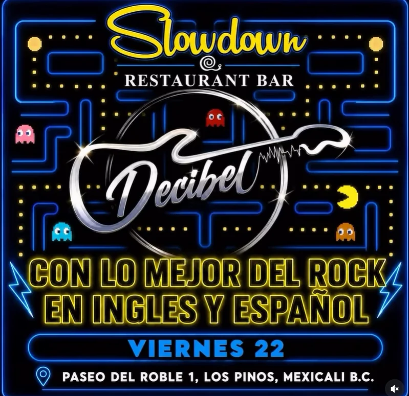 Flyer de Decibel en Slow Down