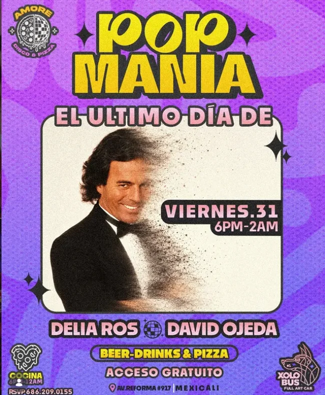 Flyer de Pop Mania