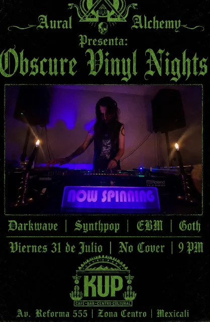 Flyer de Aural Alchemy Dj set 
