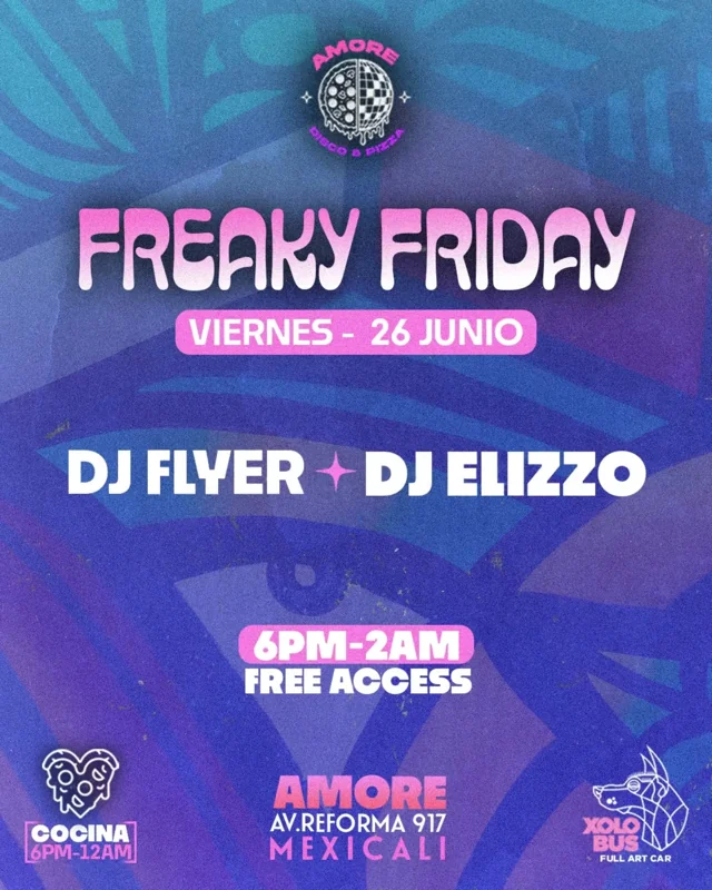 Flyer de FREAKY FRIDAY