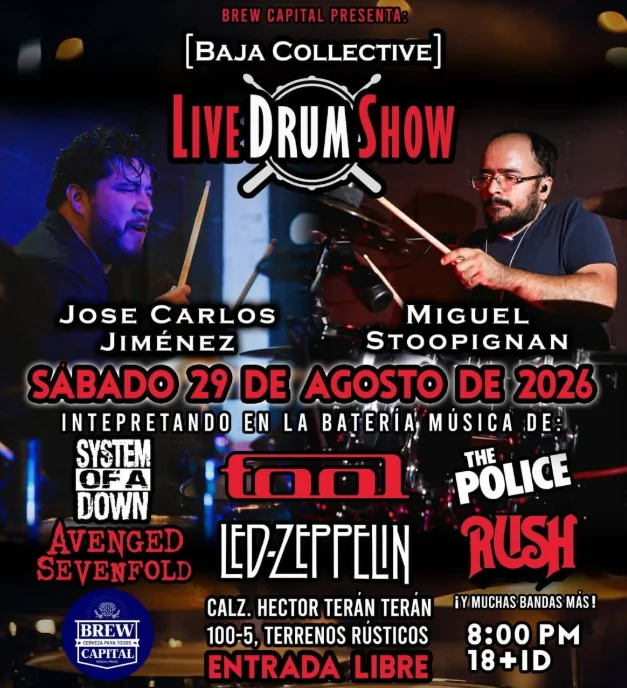Flyer de Live Drum Show