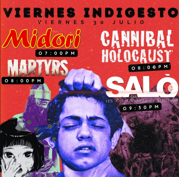 Flyer de Viernes Indigesto