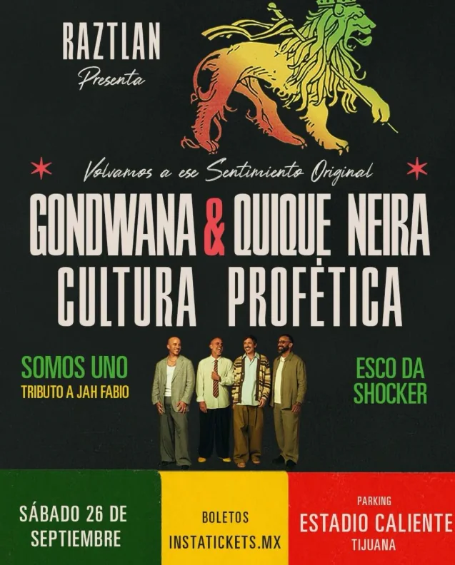 Flyer de Quique niera, cultura profetica y gondwana