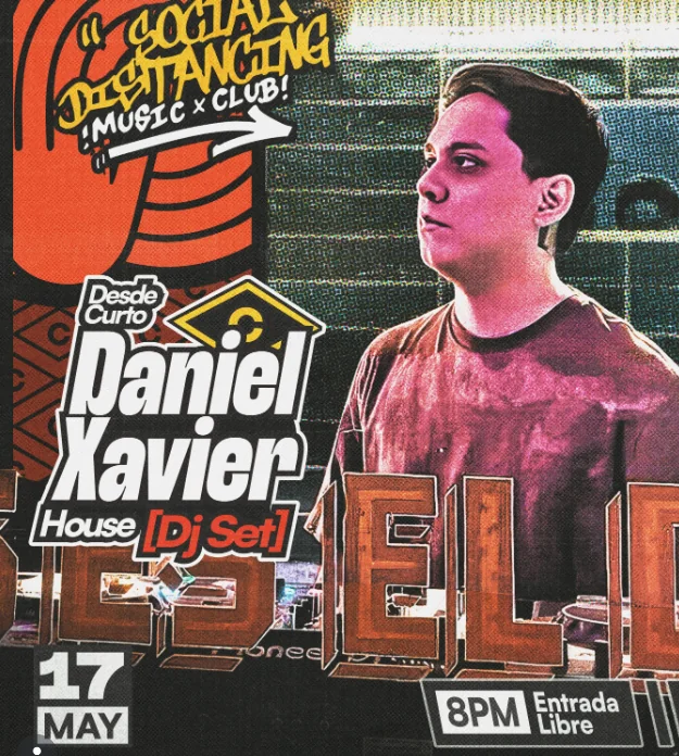 Flyer de Social distancing X curto
