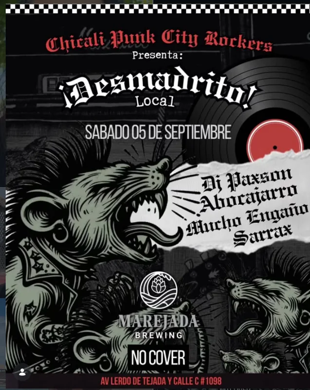 Flyer de Desmadrito Local