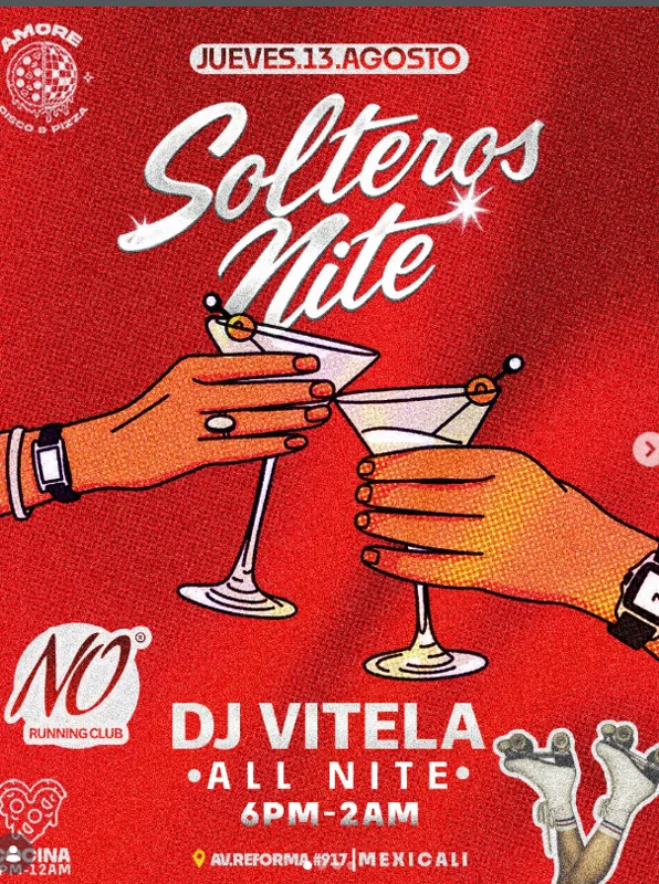 Flyer de Solteros Nite