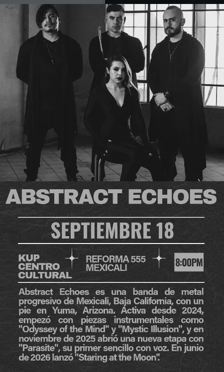 Flyer de Abstrac echoes 
