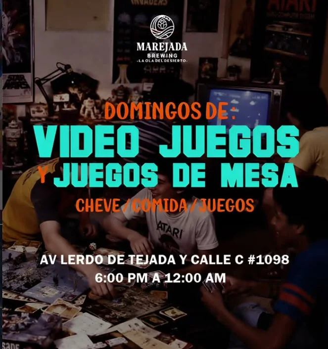 Flyer de Juegos dee mesa