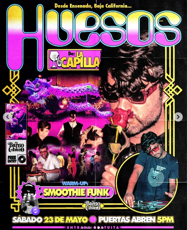 Flyer de HUESOS de ensenada Bc