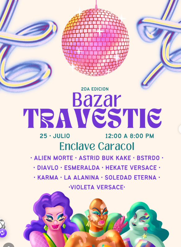 Flyer de Bazar trasvestie