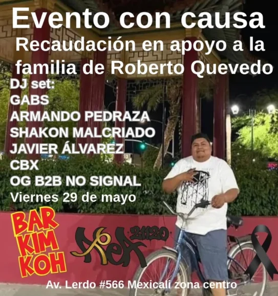 Flyer de Evento con causa: Roberto Quevedo