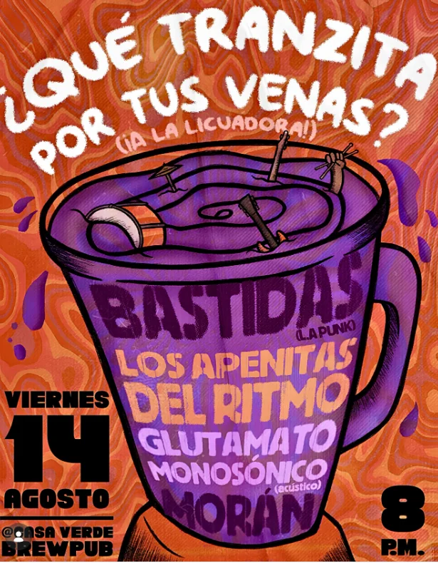 Flyer de Que tranzita por tus venas?