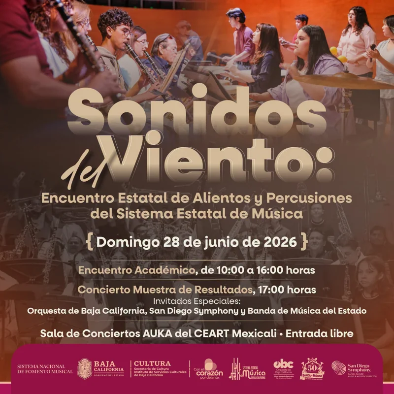 Flyer de SONIDOS DEL VIENTO 