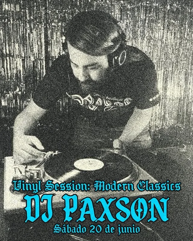 Flyer de DJ PAXSON