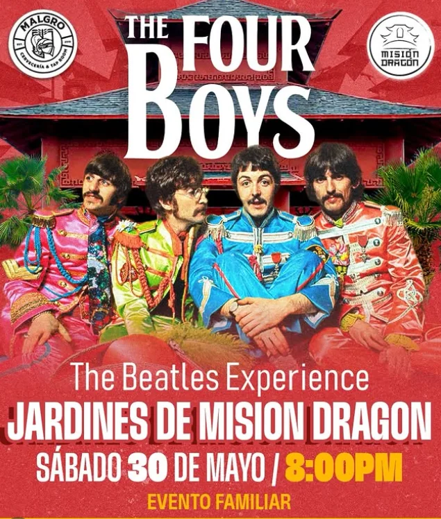 Flyer de The four boys en mision dragon