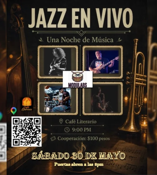 Flyer de Jazz con Modulab