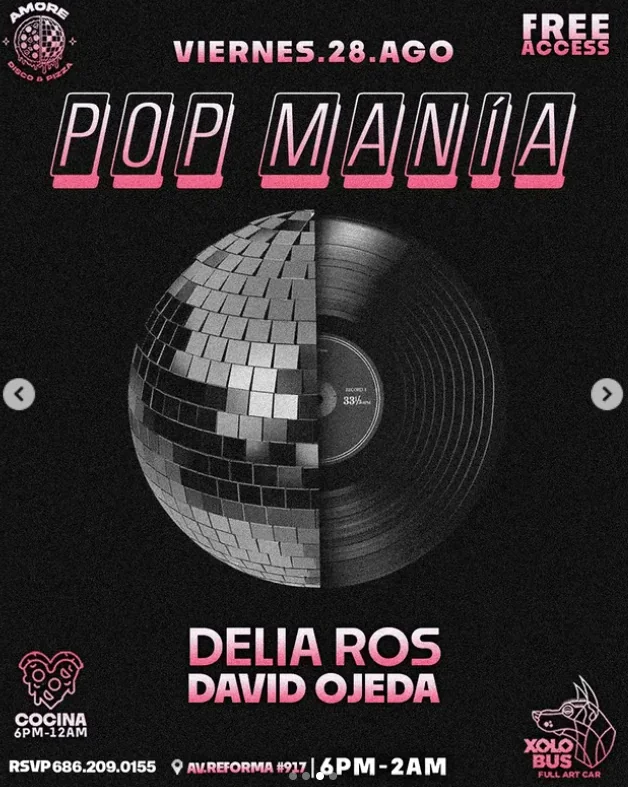 Flyer de Pop Mania