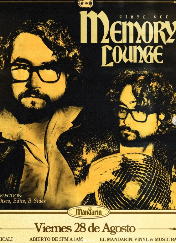 Flyer de Memory Lounge