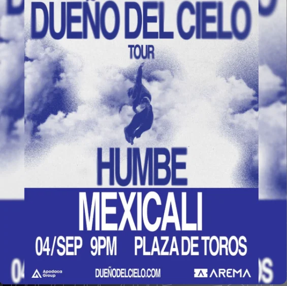 Flyer de DUEÑO DEL CIELO TOUR