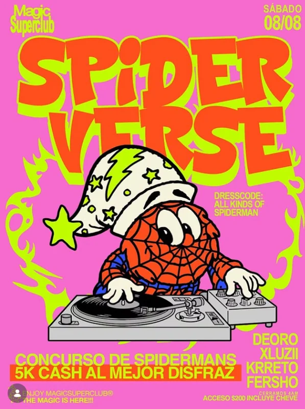 Flyer de Spider Verse
