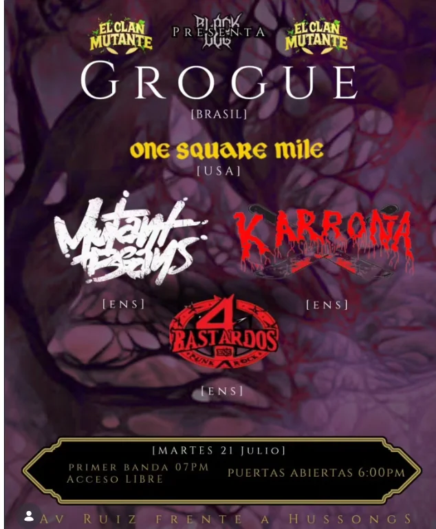 Flyer de GROGUE (brazil)