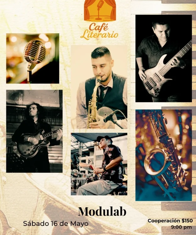 Flyer de MODULAB en  @Cafeliterario