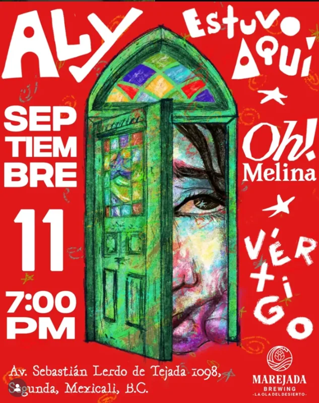 Flyer de Aly Estuvo Aqui