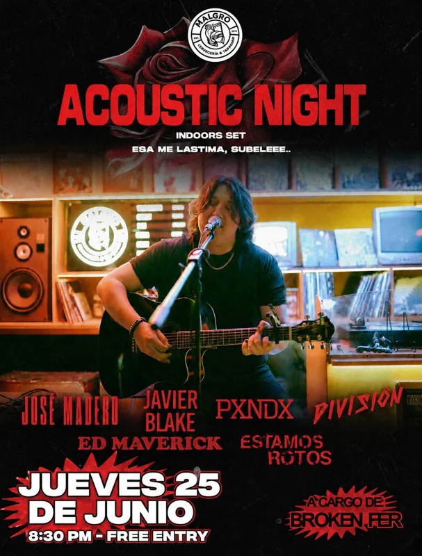 Flyer de ACOUSTIC NIGHT