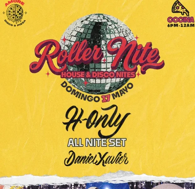 Flyer de 𝗥𝗢𝗟𝗟𝗘𝗥 𝗡𝗜𝗧𝗘 en ΛMӨЯΣ ✨🪩