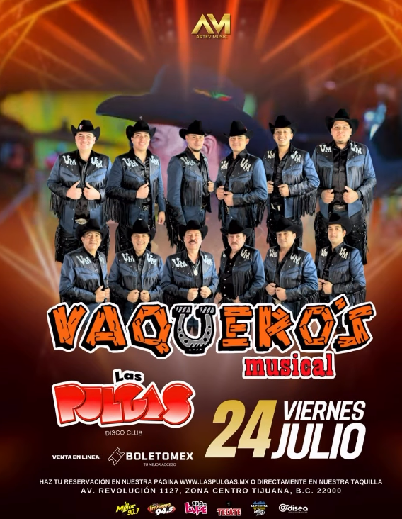 Flyer de Vaquero´s musical