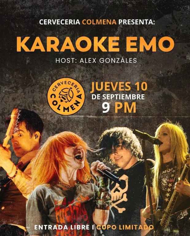 Flyer de Karaoke: Emo Night
