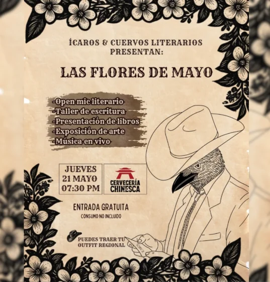 Flyer de Las flores de mayo
