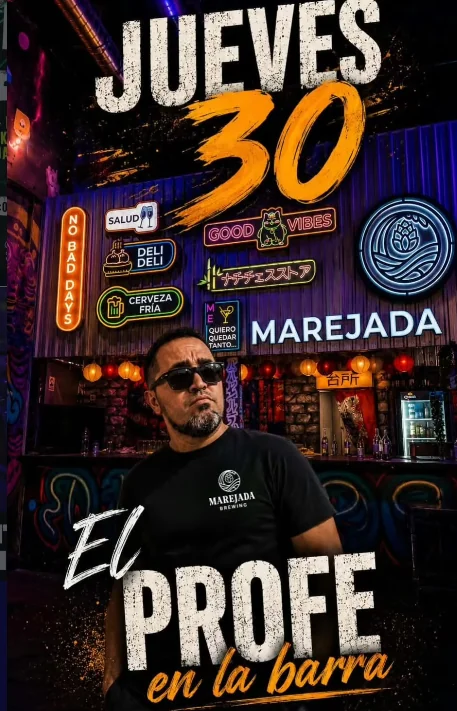 Flyer de El profe en la barra