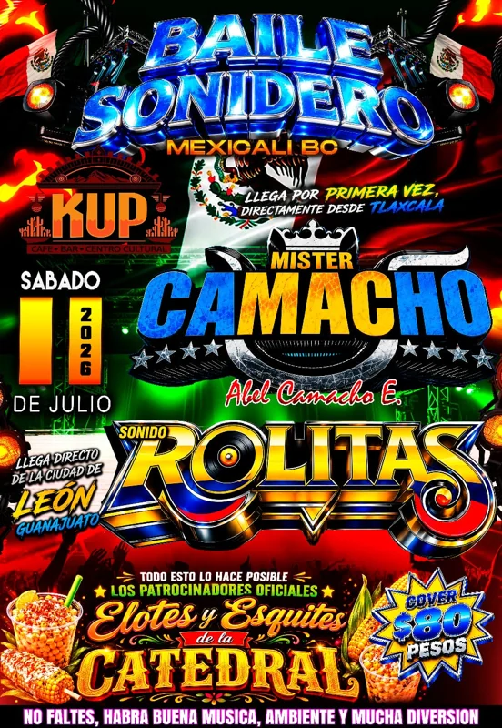 Flyer de Sonidero en KUP