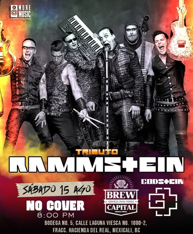 Flyer de Tributo Rammstein