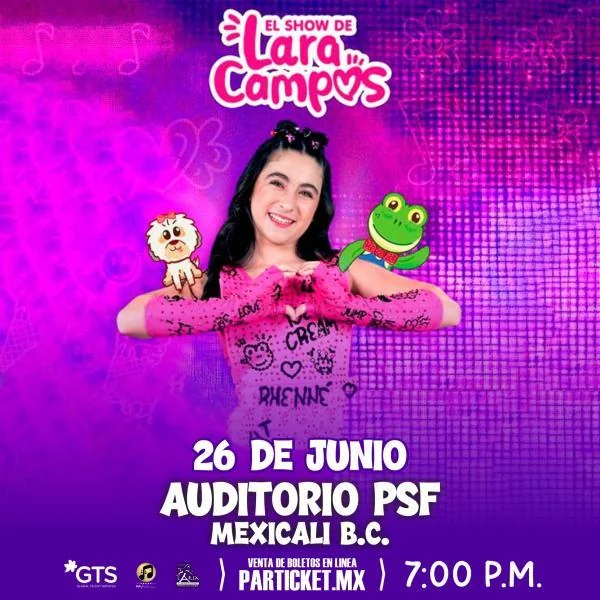 Flyer de EL SHOW DE LARA CAMPOS 