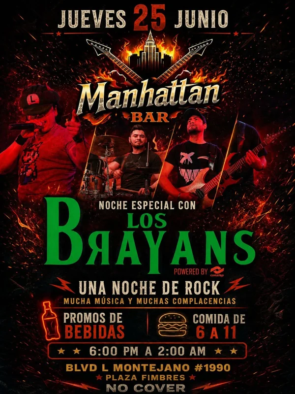 Flyer de NOCHE ESPECIAL CON Los Brayans