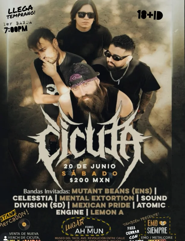 Flyer de CICUTA en tijuana