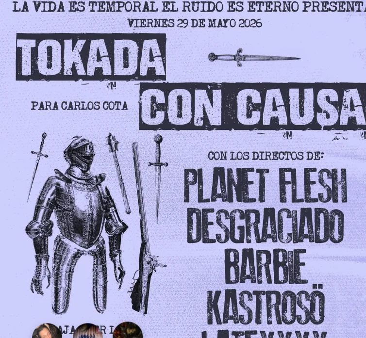 Flyer de Tokada con causa