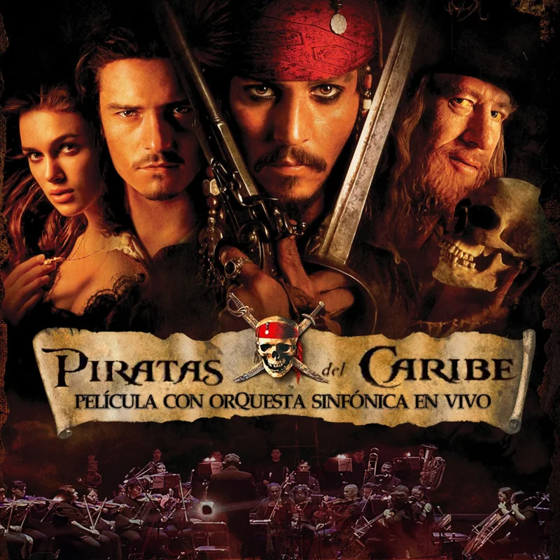 Flyer de Piratas del Caribe - Sinfonico