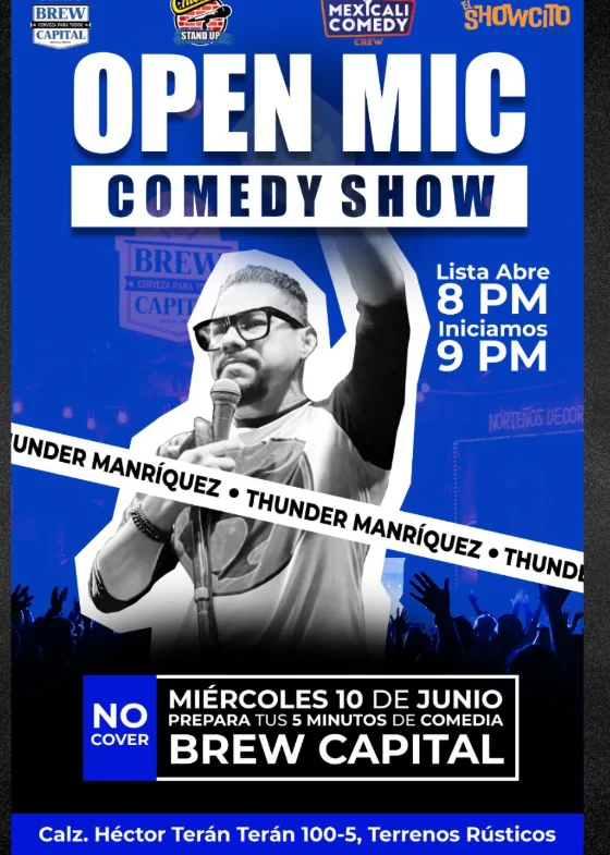 Flyer de OPEN MIC 