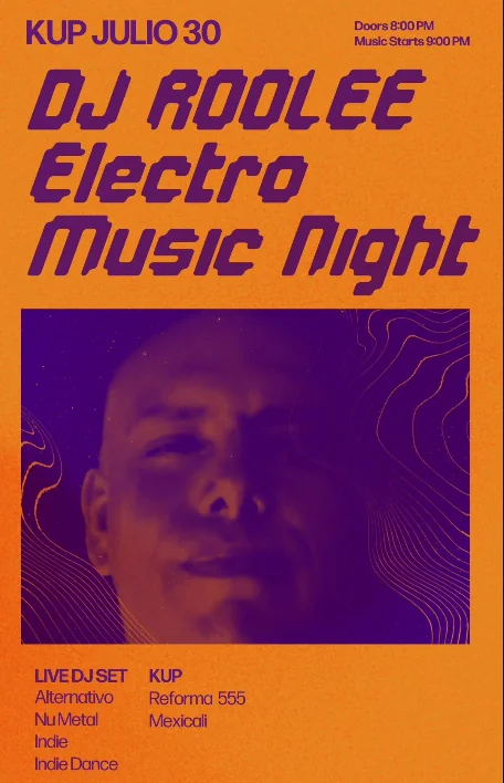 Flyer de DJ Roole 