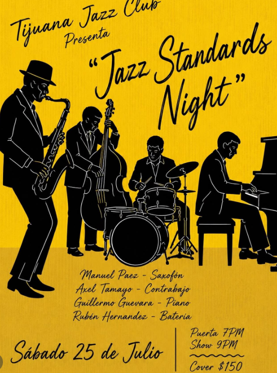 Flyer de Jazz Standards Nights