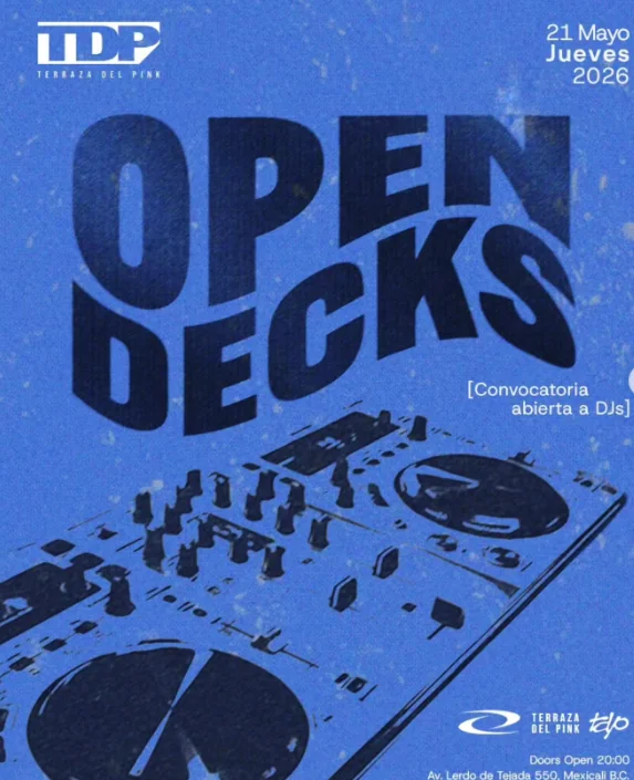 Flyer de Open Deck At Terraza del pink