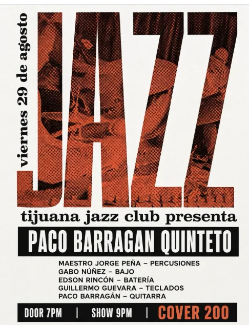 Flyer de Paco barragan