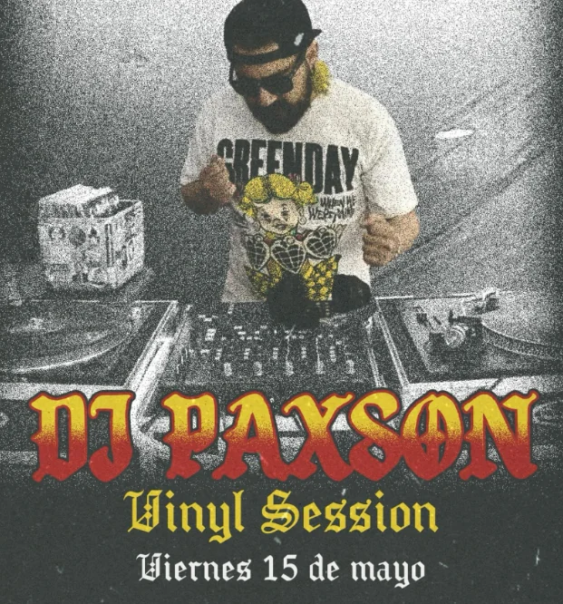 Flyer de DJ PAXSON vinyl session