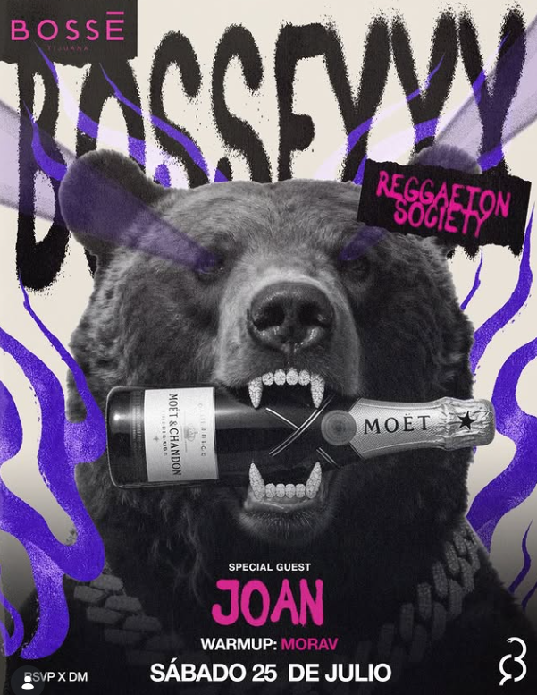 Flyer de Bossexxx reggueton society