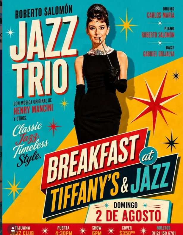 Flyer de Tiffanys & Jazz