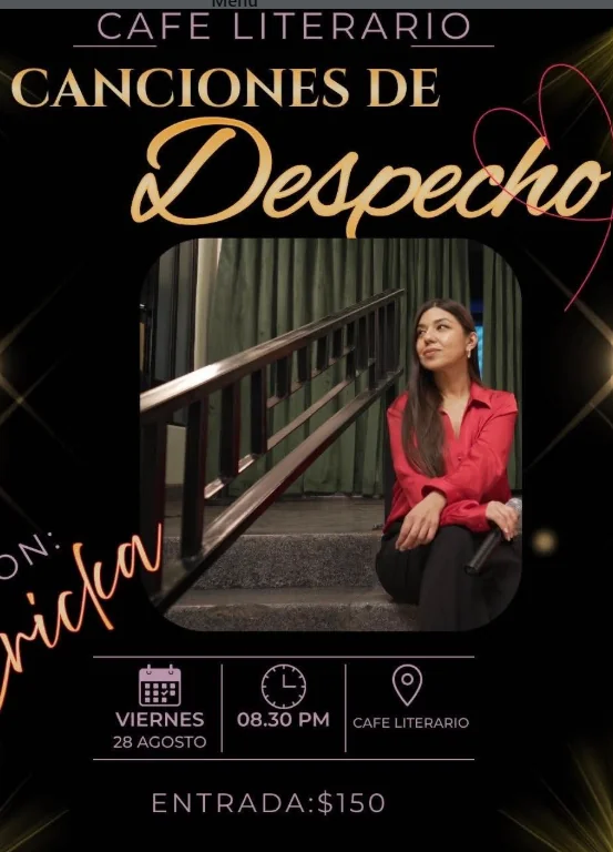 Flyer de Canciones de despecho