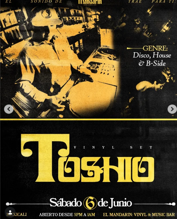Flyer de TOSHIO vinyl set
